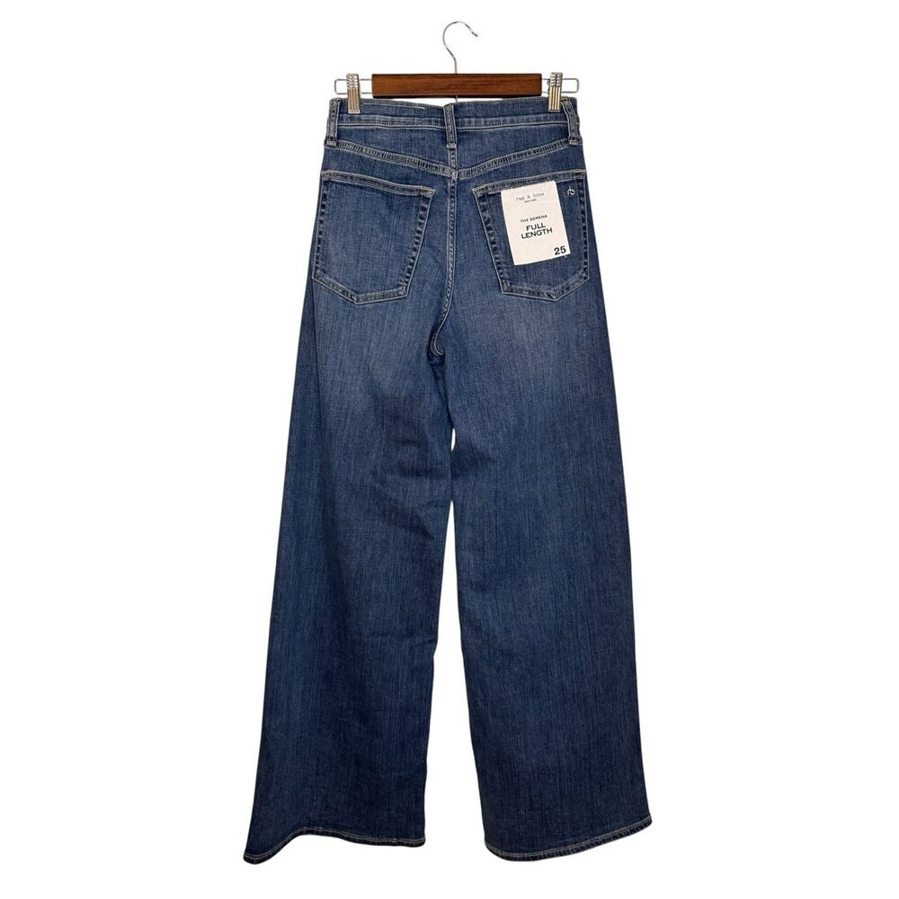 Rag & Bone Serena Full‎ Length High Rise Wide Leg Jeans Size 25 NWT - Picture 3 of 8